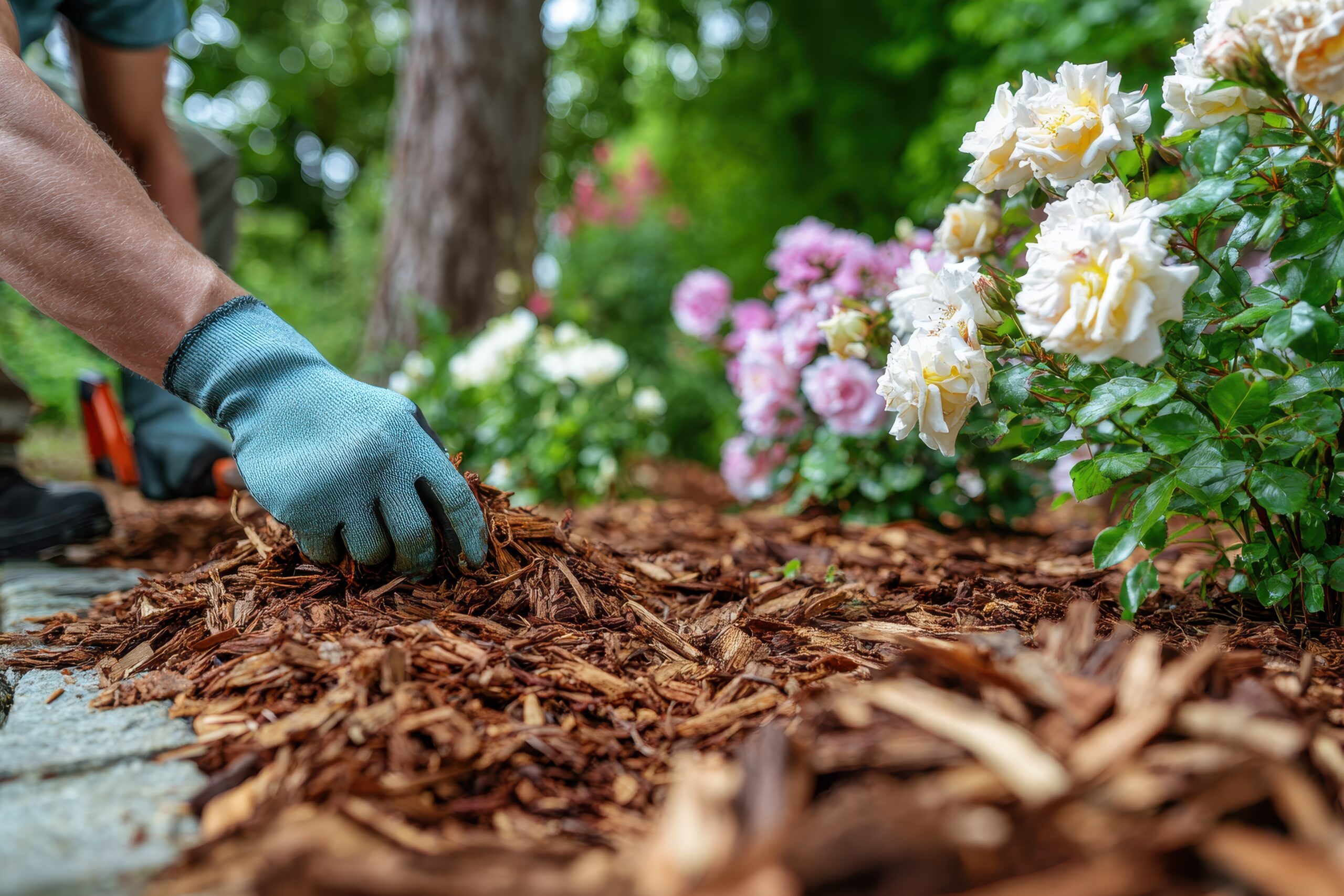 Tulsa Mulching Garden Beds