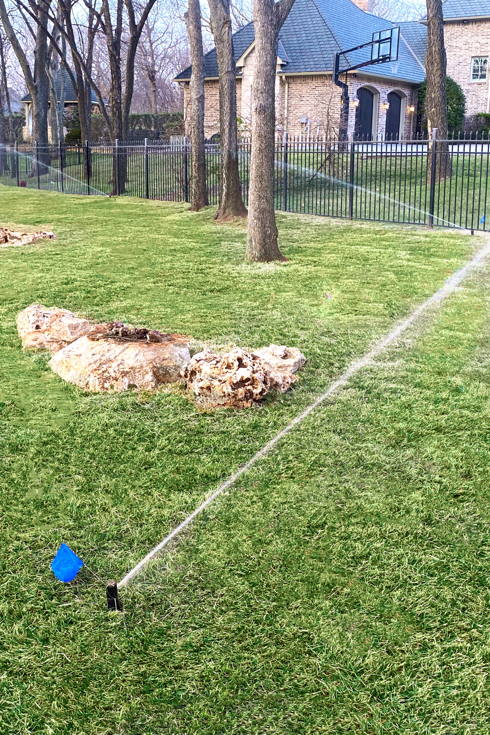 Rerouted Irrigation Sprinkler System in Broken Arrow, OK by Rockwell Irrigation and Landscaping
